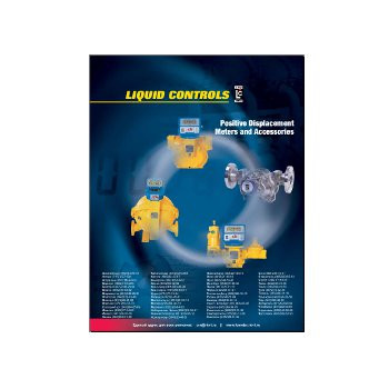 Брошюра механических расходомеров из каталога LIQUID CONTROLS